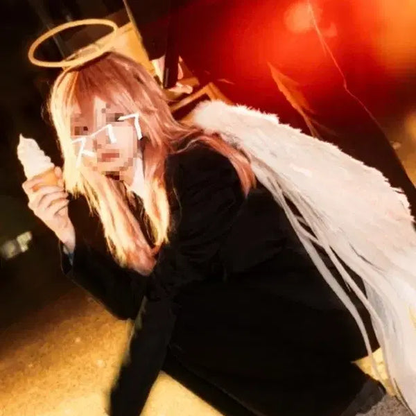 [BUNJANG] Chainsaw Man Angel Devil Cosplay Wig & Wings Set / 체인소맨 천사의악마 코스프레 가발 / 날개 판매