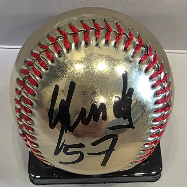 [BUNJANG] Ariel Miranda Autographed Baseball / 아리엘 미란다 골드 무지 야구공 싸인볼
