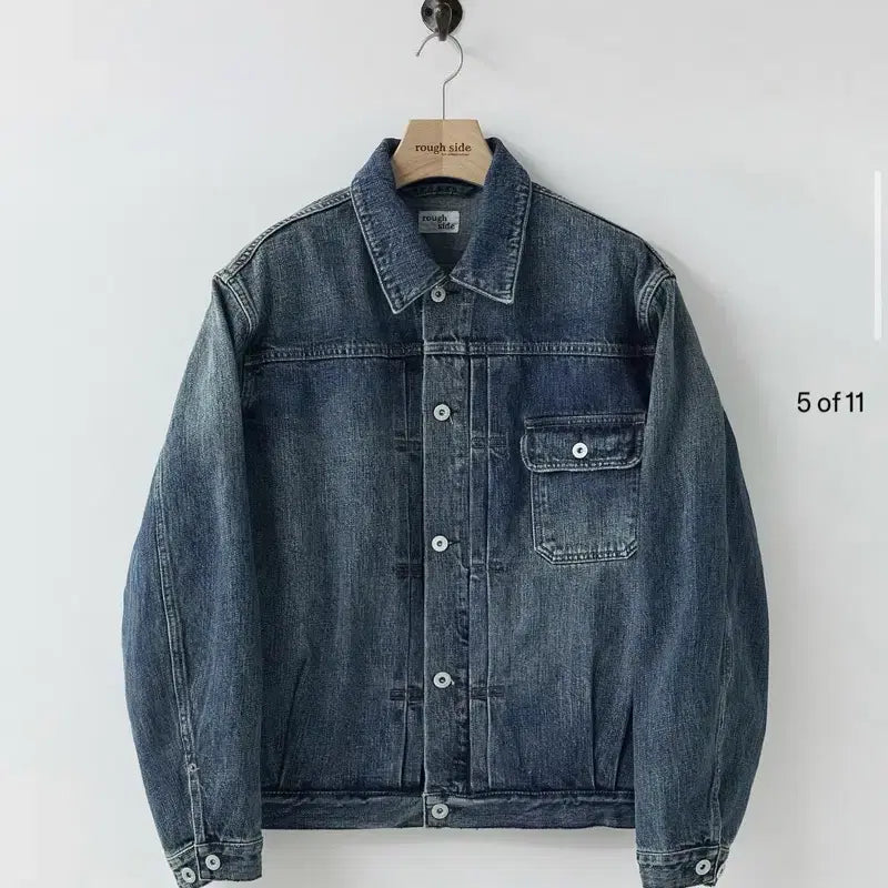 [BUNJANG] Roughside Trucker Jacket Used Blue / 1) 러프사이드 트러커 자켓 유즈드블루