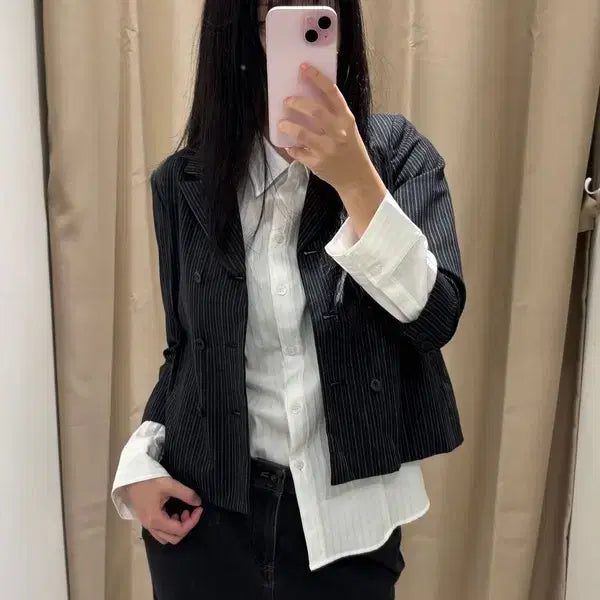 [BUNJANG] Jpn Michel Klein Sprite Double-Button Blazer / JPN MICHEL KLEIN 스프라이트 더블버튼 블레이저 J1114