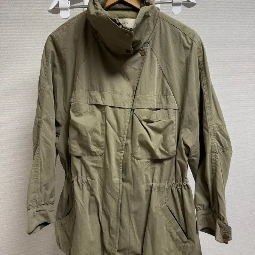 [BUNJANG] SYSTEM Women's Khaki Jacket / 한섬 SYSTEM 시스템 여성 야상 자켓