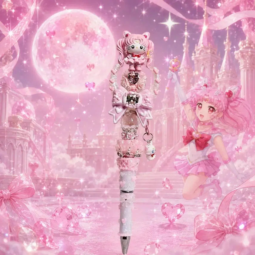 [BUNJANG] Sailor Moon Chibi Usagi Handmade Pen Decoration / 세일러문치비키티 수제피규어 볼꾸 볼펜