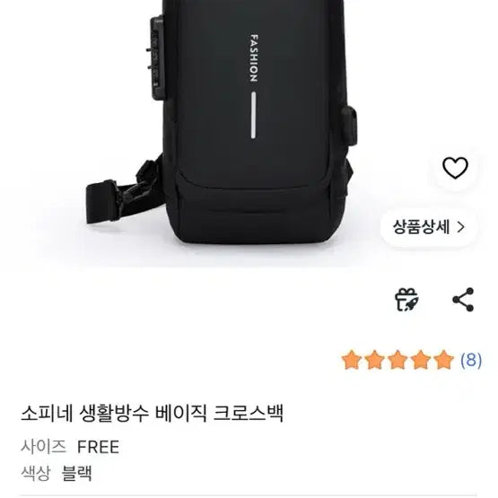 [BUNJANG] Sophine Basic Crossbody Bag Black / 소피네 생활방수 베이직 크로스백 블랙