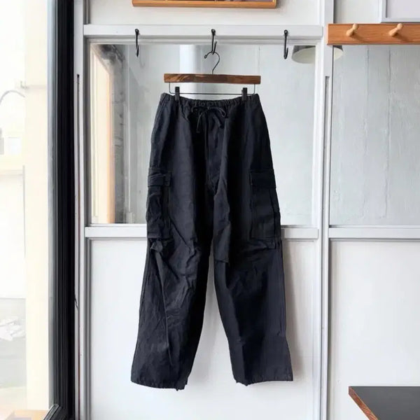 [BUNJANG] Comoli Black Drill 6P Pants / [2] 코모리 블랙드릴 6P 팬츠