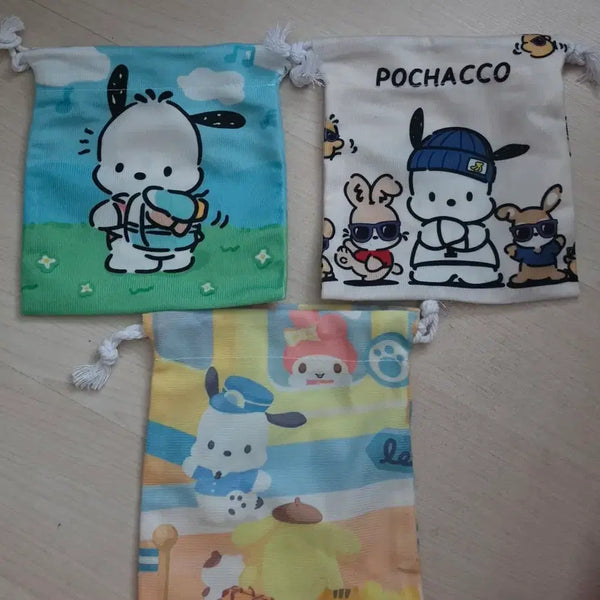 [BUNJANG] Sanrio Pochacco Pouch (3 Types) / 포차코 파우치 3종 새상품 (개당단가)