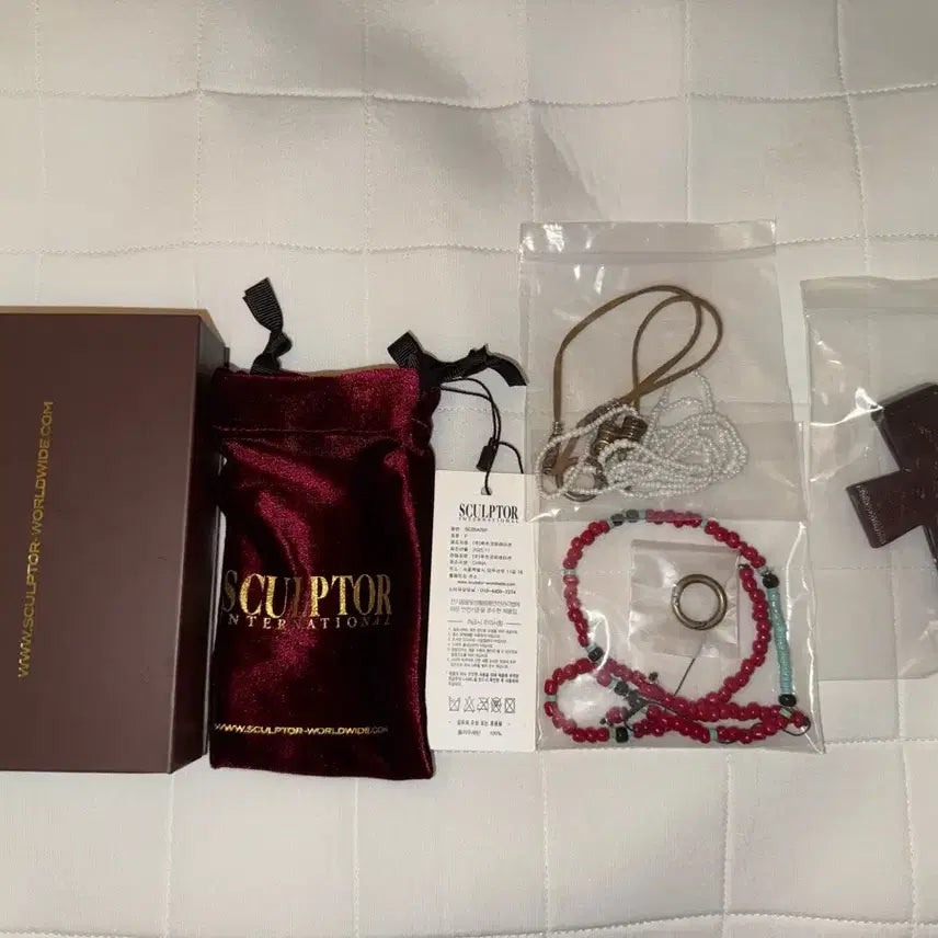 [BUNJANG] Sculptor Leather Wallet Red Brown / 스컬프터 지갑 레드브라운