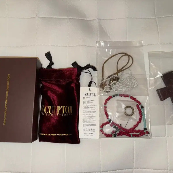 [BUNJANG] Sculptor Leather Wallet Red Brown / 스컬프터 지갑 레드브라운
