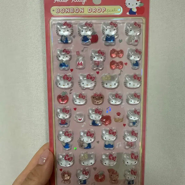 [BUNJANG] Sanrio Bonbon Drop Stickers Kitty / 일본 산리오 봉봉 드롭 스티커 키티