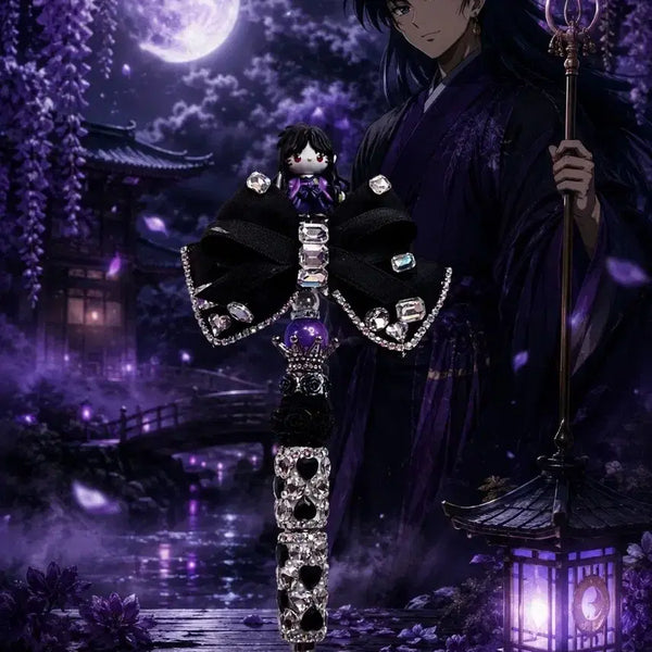 [BUNJANG] Inuyasha Naraku x Hello Kitty Custom Decorated Ballpoint Pen / 이누야사 나락 키티 수제피규어 볼꾸 볼펜
