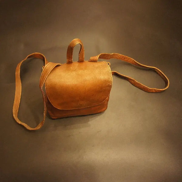 [BUNJANG] Vintage Leather Backpack Bag / Q7137 백팩 가죽배낭 가죽백 가죽가방 빈티지가방 여성가방 여자백