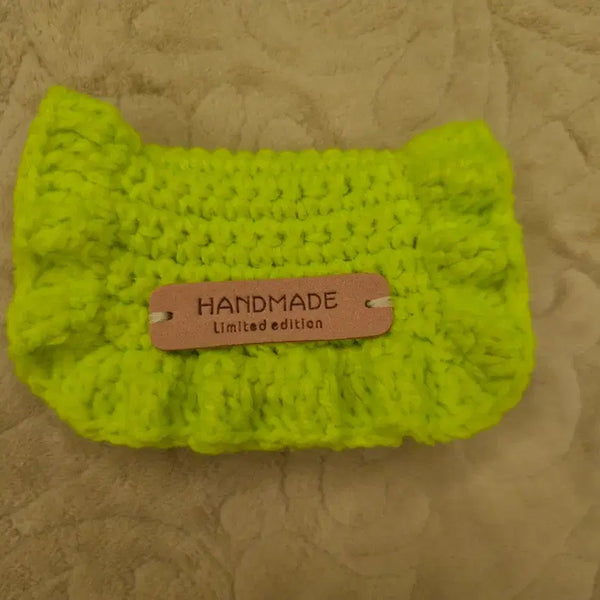 [BUNJANG] Frill Card Wallet Fluorescent Green / 새상품 프릴 카드지갑 형광연두