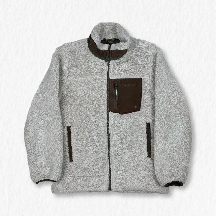 [BUNJANG] Eddie Bauer Fleece Brown Jacket / 에디바우어 뽀글이 브라운