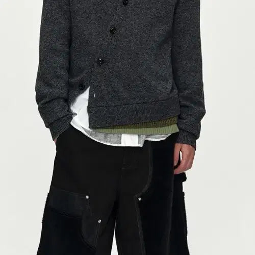 [BUNJANG] Andersson Bell Layered Cardigan Grey / 앤더슨벨 레이어드 가디건 그레이