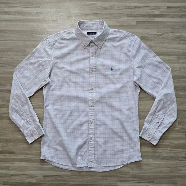 [BUNJANG] Hazzys Check Pattern Long-Sleeve Shirt / 100) 헤지스 체크 남방 셔츠