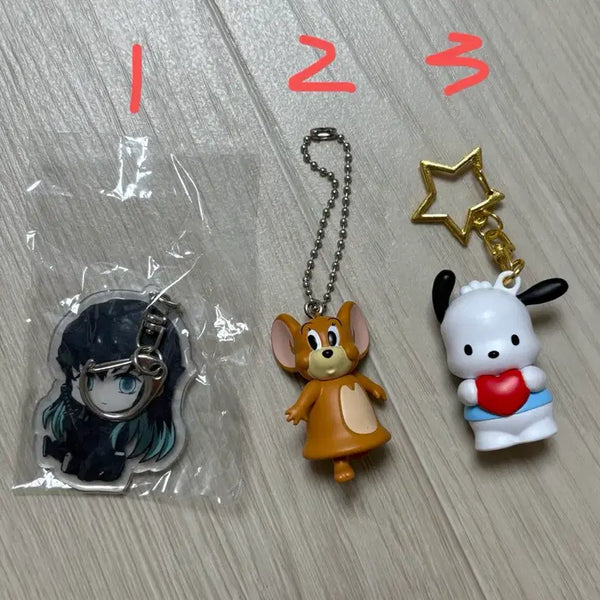 [BUNJANG] Muichiro, Jerry, Pochacco Keyring / 무이치로, 제리, 포차코 키링