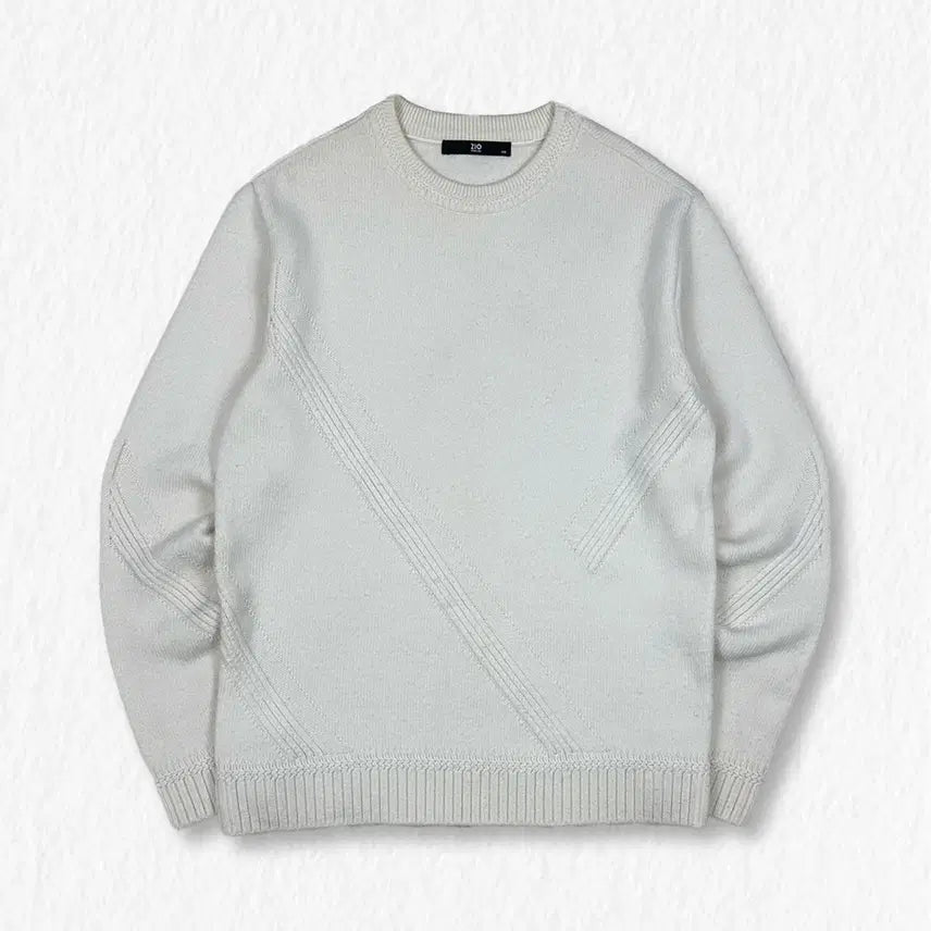 [BUNJANG] ZIOZIA Cashmere Blend Knit Ivory / 지오송지오 캐시미어블렌드 아이보리 니트