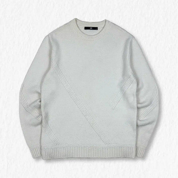 [BUNJANG] ZIOZIA Cashmere Blend Knit Ivory / 지오송지오 캐시미어블렌드 아이보리 니트