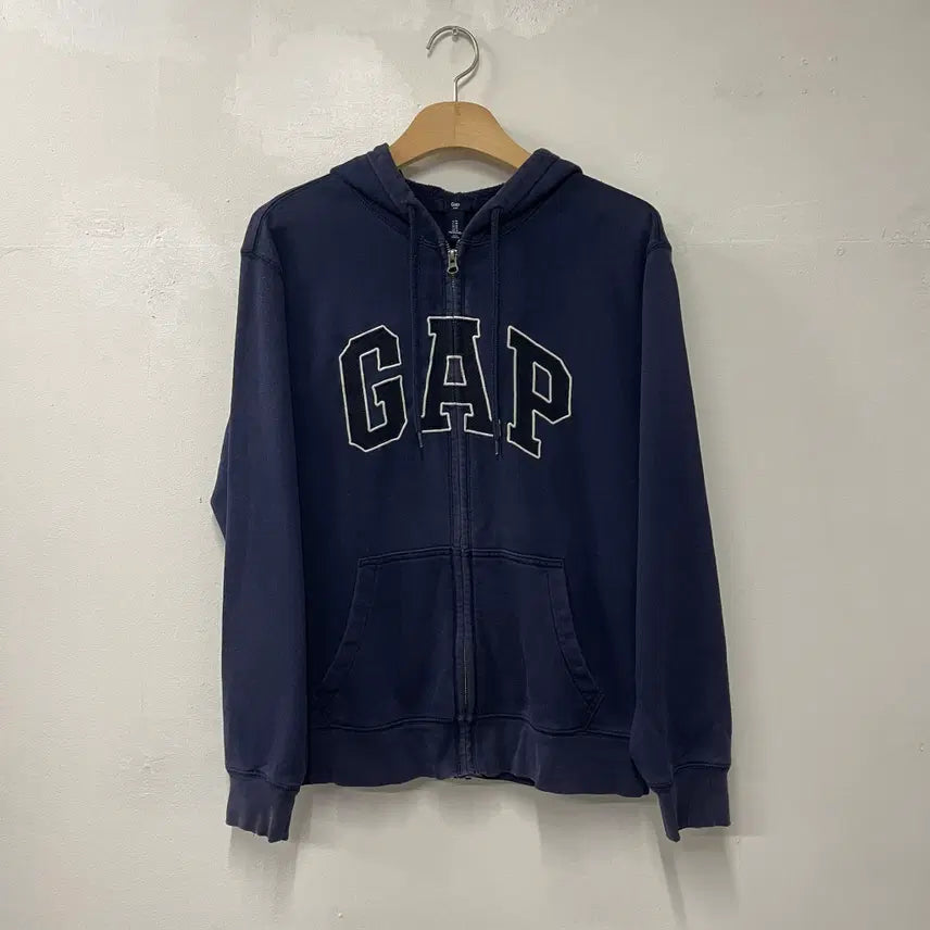 [BUNJANG] Gap Navy Hoodie Zip-Up Sweatshirt (M) / 갭 Gap 네이비 후드집업 M