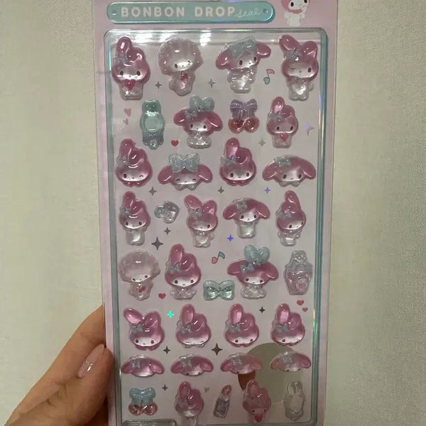 [BUNJANG] Sanrio My Melody Bonbon Drop Sticker / 일본 산리오 봉봉 드롭 스티커 마이멜로디
