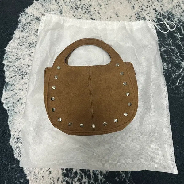 [BUNJANG] Lenibee Suede Crossbody Bag Brown / [레니비] 스웨이드 크로스백 브라운