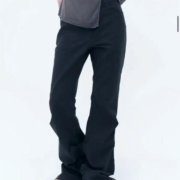[BUNJANG] Miseki Seoul Cotton Shirring Bootcut Pants / 미세키서울 코튼 셔링 부츠컷 팬츠