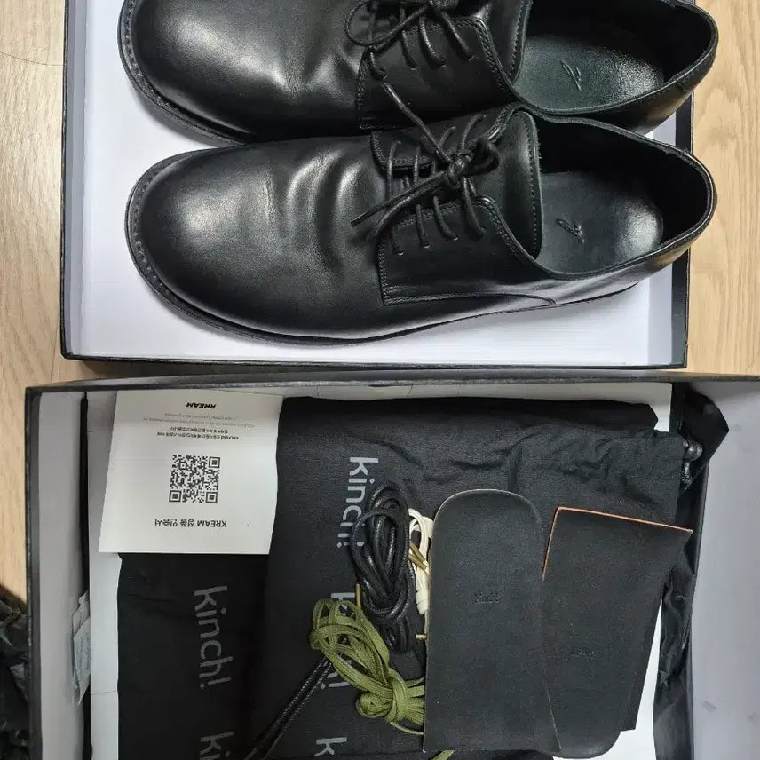 [BUNJANG] Kinch 808 Derby Shoes Black / 킨치 샤워 808 (a) 더비슈즈 블랙 275
