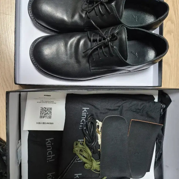 [BUNJANG] Kinch 808 Derby Shoes Black / 킨치 샤워 808 (a) 더비슈즈 블랙 275