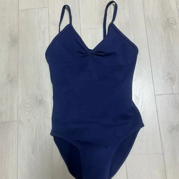 [BUNJANG] Navy Leotard (Size M) / 1회착 입시/기본 네이비 레오타드