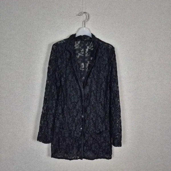 [BUNJANG] Black Lace Jacket / (#66,날씬77 추천)블랙 레이스 자켓