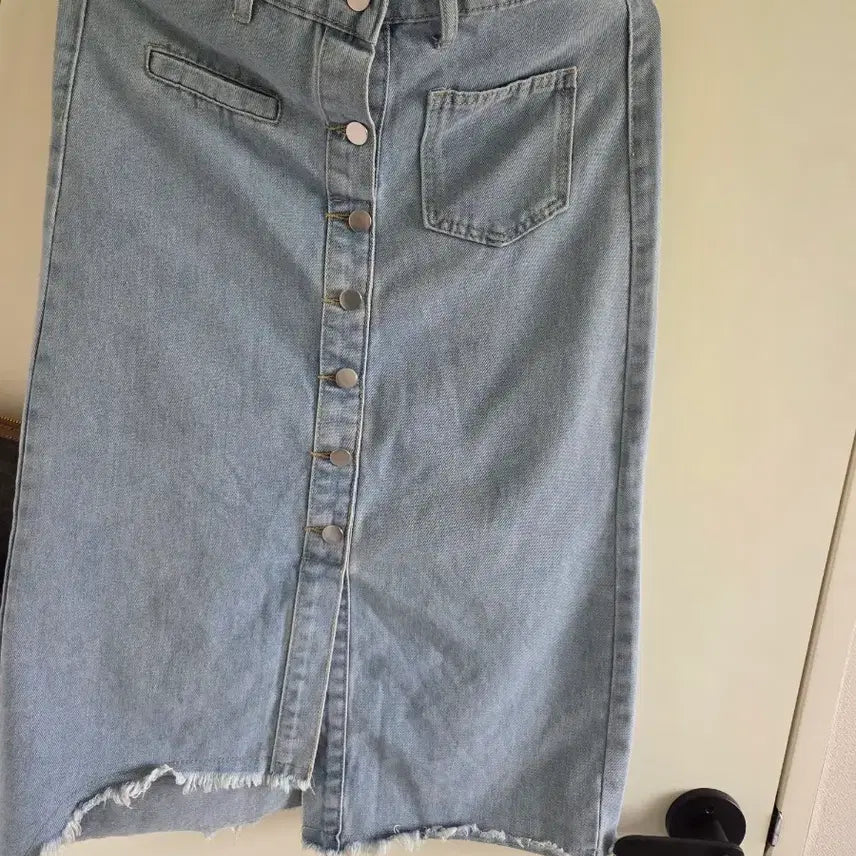 [BUNJANG] Denim Long Skirt / 청청 데님 롱 스커트