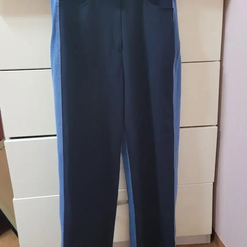 [BUNJANG] OGI Colorblock Wide Pants / OGI  배색 와이드 팬츠 (0)