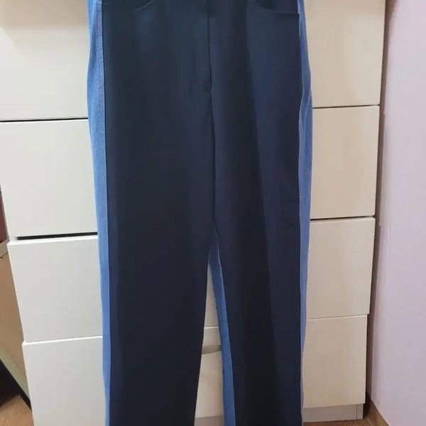 [BUNJANG] OGI Colorblock Wide Pants / OGI  배색 와이드 팬츠 (0)