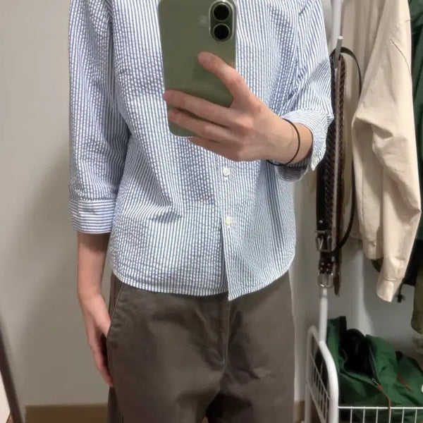 [BUNJANG] LL Bean 3/4 Sleeve Shirt / 엘엘빈 7부셔츠