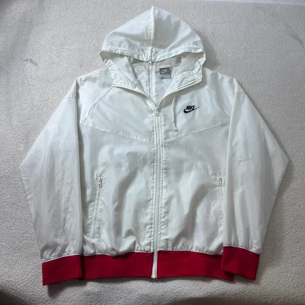 [BUNJANG] Nike USA White Windbreaker Jacket / 100 나이키 USA 화이트 윈드브레이커 자켓 #583
