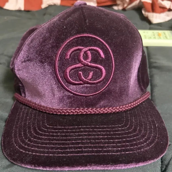 [BUNJANG] Stüssy Velvet Ball Cap Purple / 스투시 벨벳 볼캡 퍼플