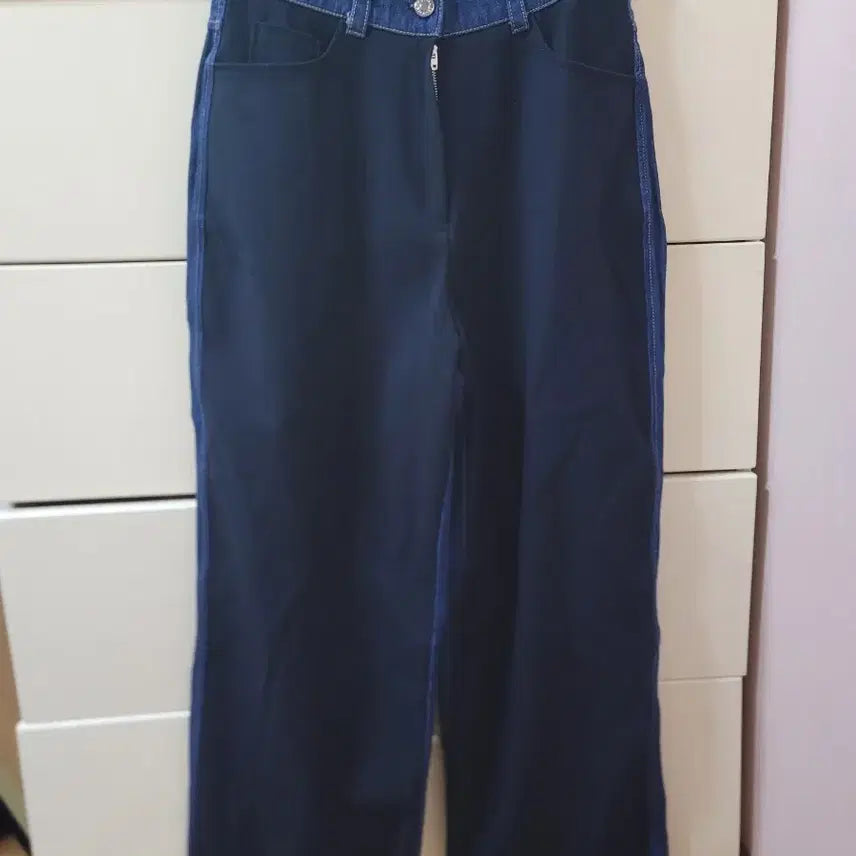 [BUNJANG] OGI Colorblock Wide Pants / OGI 배색 와이드 팬츠 (2)