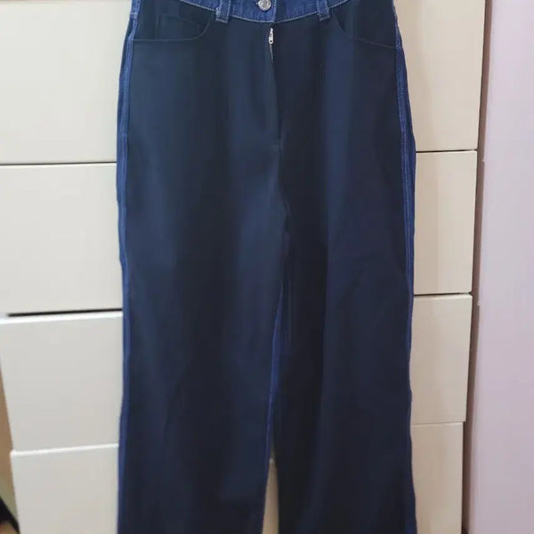 [BUNJANG] OGI Colorblock Wide Pants / OGI 배색 와이드 팬츠 (2)