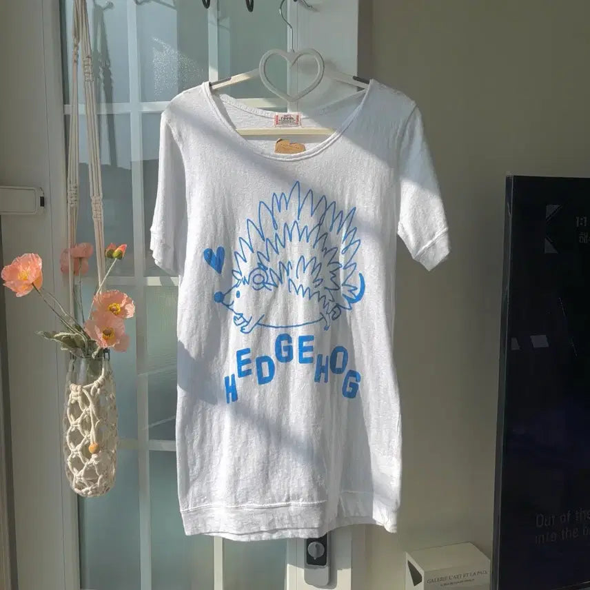 [BUNJANG] Rough Hedgehog Short Sleeve T-Shirt / [빈티지] rough 러프 고슴도치 반팔티 -옷장정리