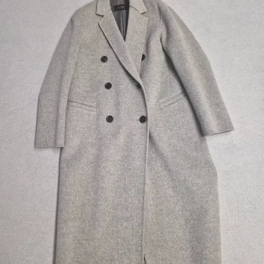 [BUNJANG] Time Gray Long Coat / 타임 그레이 롱 코트