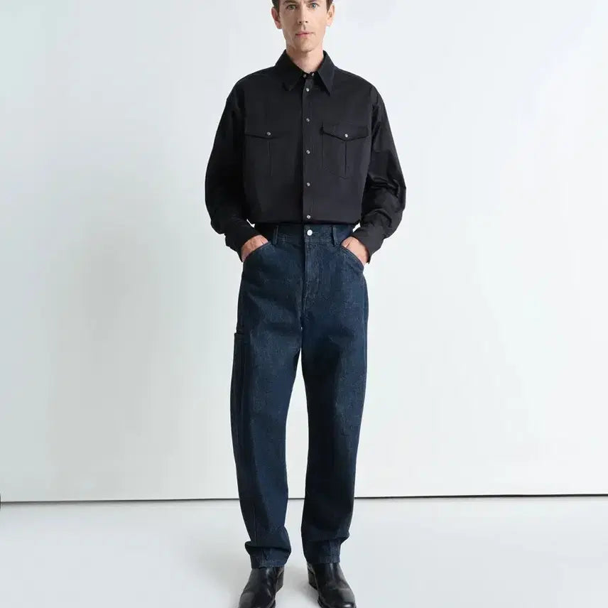 [BUNJANG] Lemaire Twisted Work Pants Midnight Indigo Size 46 / 르메르 트위스티드 워크팬츠 미드나잇인디고 46