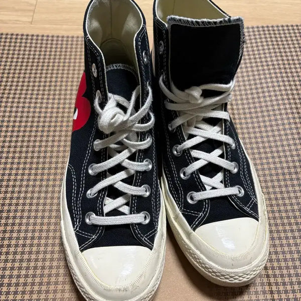 [BUNJANG] Comme des Garçons x Converse Chuck Taylor All Star Black / 꼼데가르송 컨버스 척테일러  245사이즈