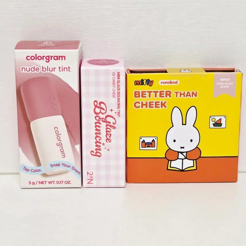 [BUNJANG] Colorgram, Two-A-N, Rom&nd Tint & Blusher Bundle Set / 컬러그램,투에이엔 틴트, 롬앤 블러셔