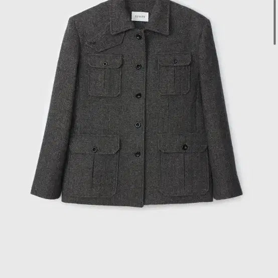 [BUNJANG] NCSSRY Wool Pocket Herringbone Jacket Melange Brown / 새상품) NCSSRY 울 포켓 헤링본 자켓