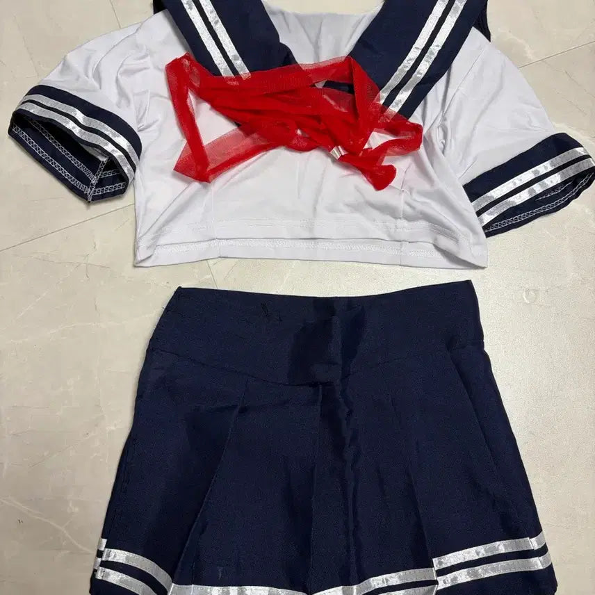 [BUNJANG] Sailor Uniform Skirt Set / 세라복 치마 세트