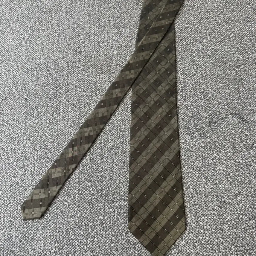 [BUNJANG] Yves Saint Laurent Vintage Check Pattern Necktie / 입생로랑 빈티지정품 넥타이