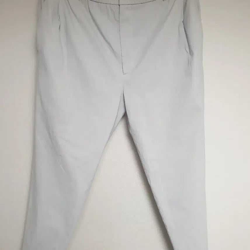 [BUNJANG] Time Homme Linen String Banding Slacks Warm Grey / [48(32사이즈 정도)] 타임옴므 린넨 스트링 밴딩 슬랙스 웜그레이
