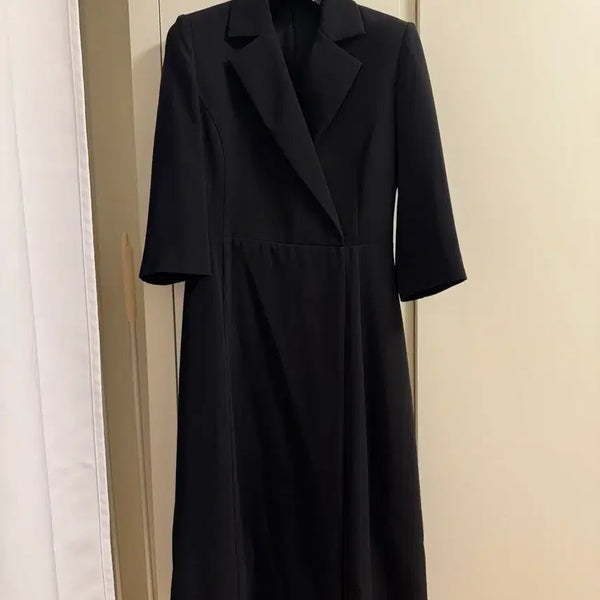 [BUNJANG] Frontrow Tailored Midi Dress / 프론트로우 테일러드 미디 원피스