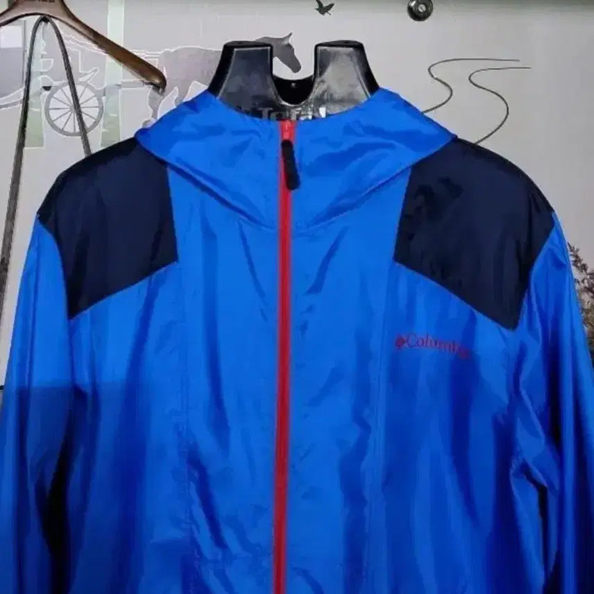 [BUNJANG] Columbia Men's Windbreaker Jacket Blue / 컬럼비아 (남100작은105)바람막이 자켓 블루
