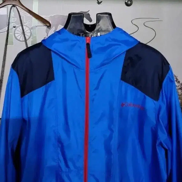 [BUNJANG] Columbia Men's Windbreaker Jacket Blue / 컬럼비아 (남100작은105)바람막이 자켓 블루