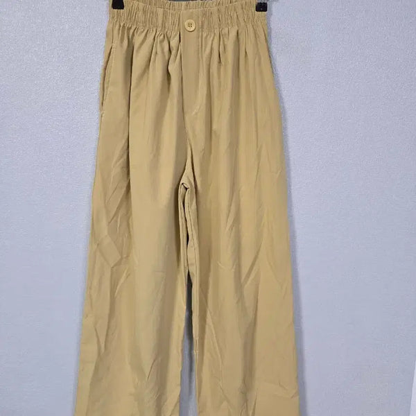 [BUNJANG] Mustard Poly Wider Pants (Size 55) / 머스타드 폴리 와이더팬츠 55